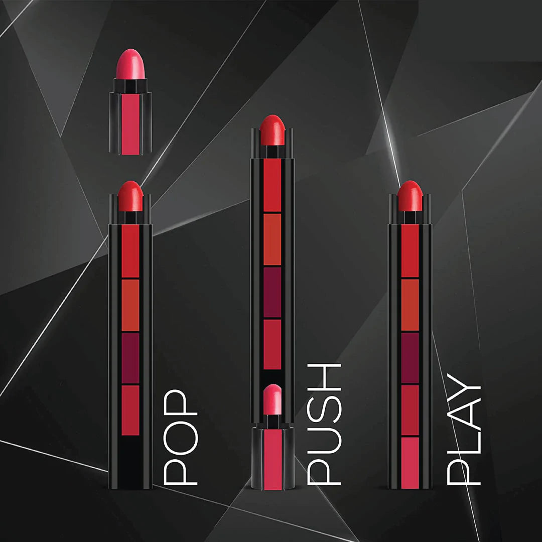 Fantastic 5-in-1 Ultra Smooth Lipstick - (Pack of 2) (10 Different Shades + Nude)