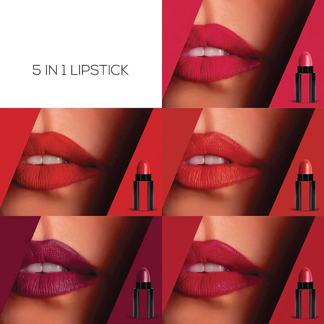 Fantastic 5-in-1 Ultra Smooth Lipstick - (Pack of 2) (10 Different Shades + Nude)