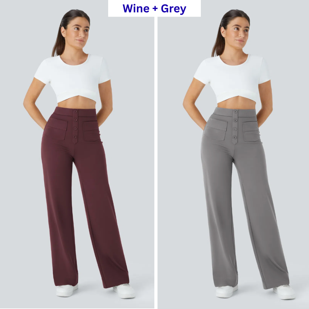 Combo Straight Leg Pants - Pack of 2