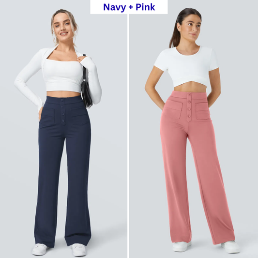 Combo Straight Leg Pants - Pack of 2